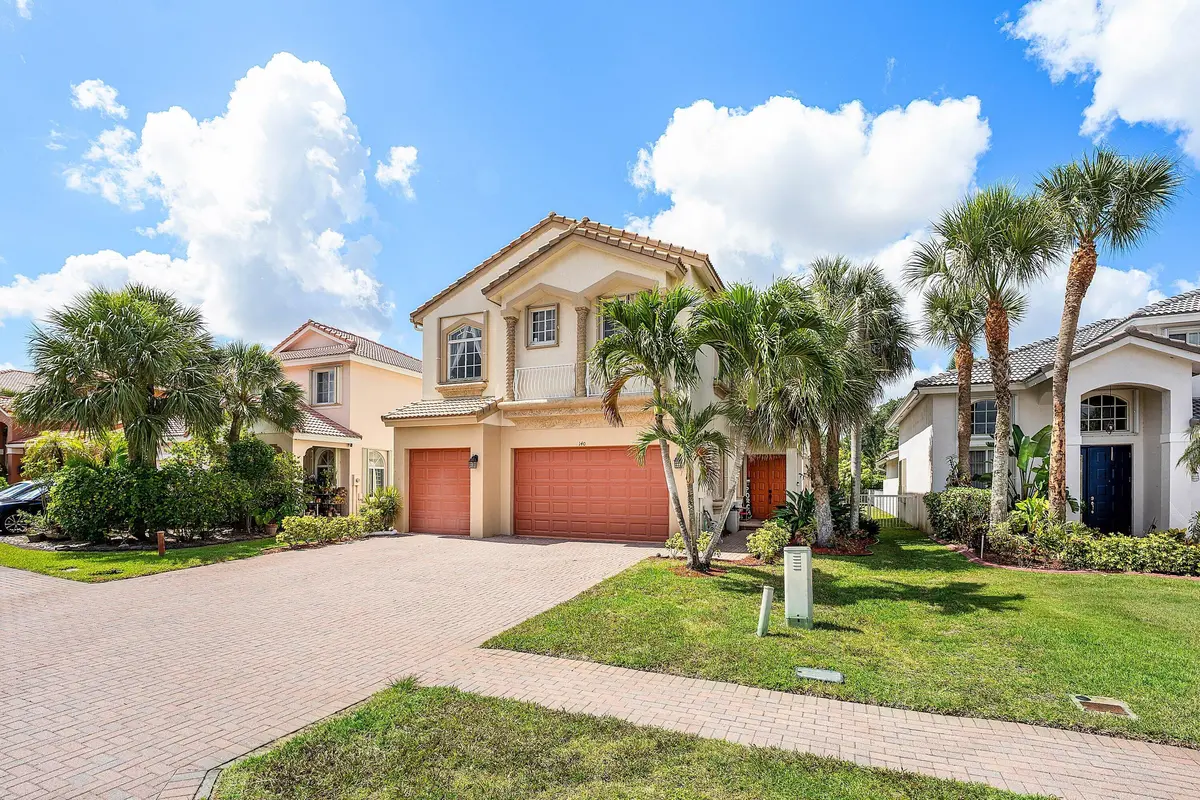 Front of house angled at 140 Bellezza Terrace, Royal Palm Beach