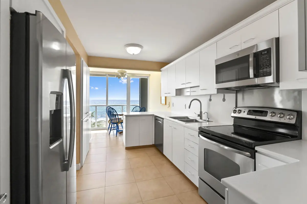 OCEANFRONT Kitchen at 2800 S Ocean Boulevard Apt 5-j, Boca Raton