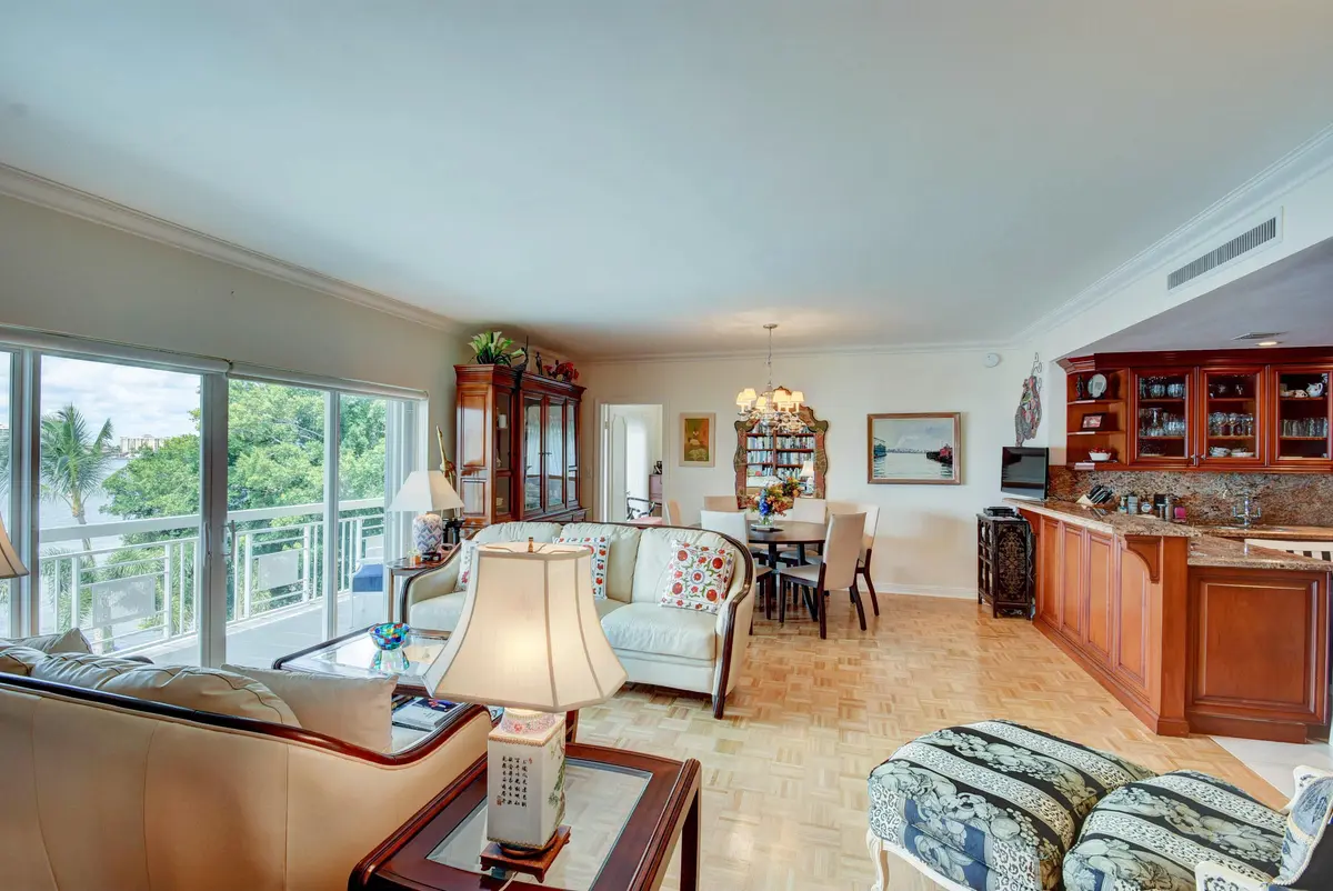 open kitchen at 250 Bradley Place 408, Palm Beach