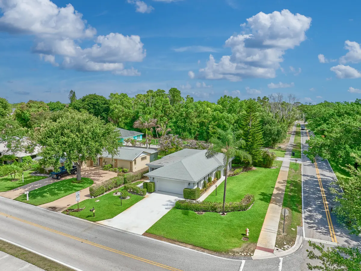 Aerial Side Corner at 9901 SE Little Club Way, Tequesta