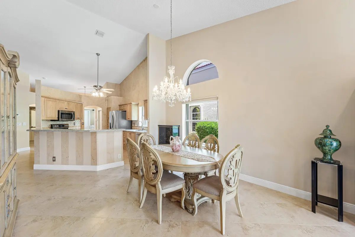 Dining area at 15458 Floral Club Road, Delray Beach