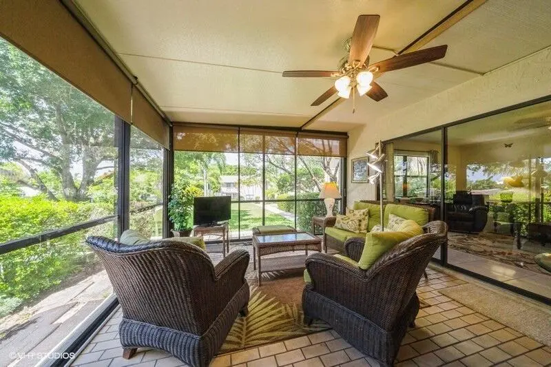 Screened porch at 7485 SE Jamestown Terrace, Hobe Sound