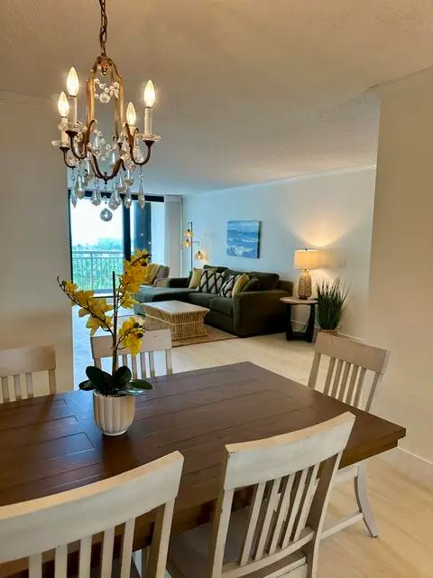 Dining Room/Living Room at 3400 N Ocean Drive 706, Singer Island