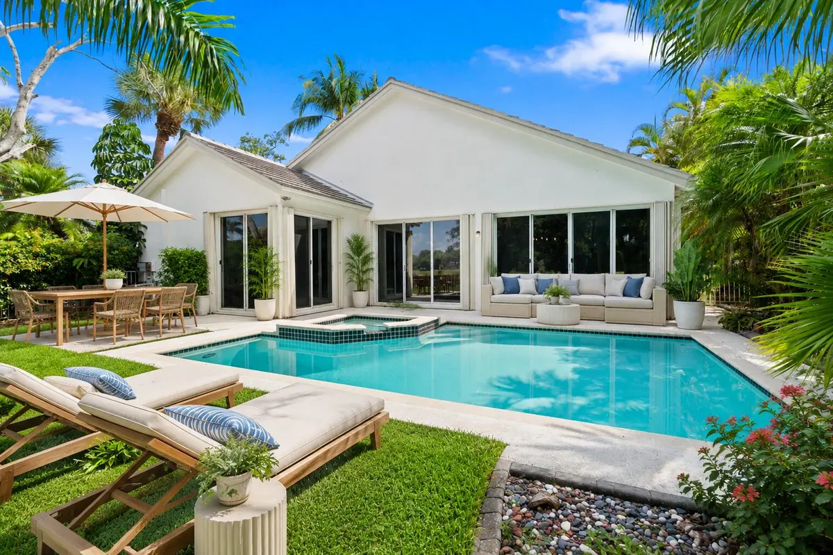 Backyard virtuallly staged at 1500 Lacosta Drive, Pembroke Pines