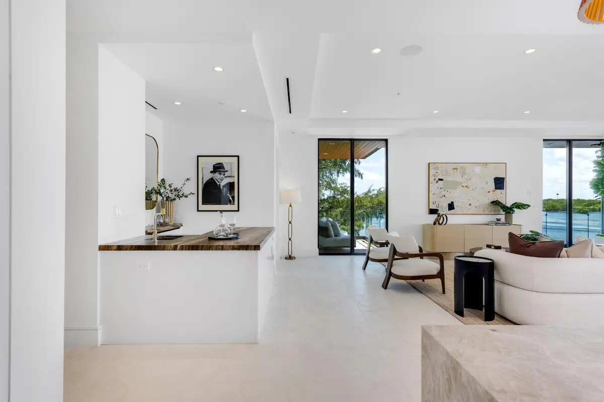 LIVING ROOM at 900 Lago Mar Lane Penthouse, Boca Raton