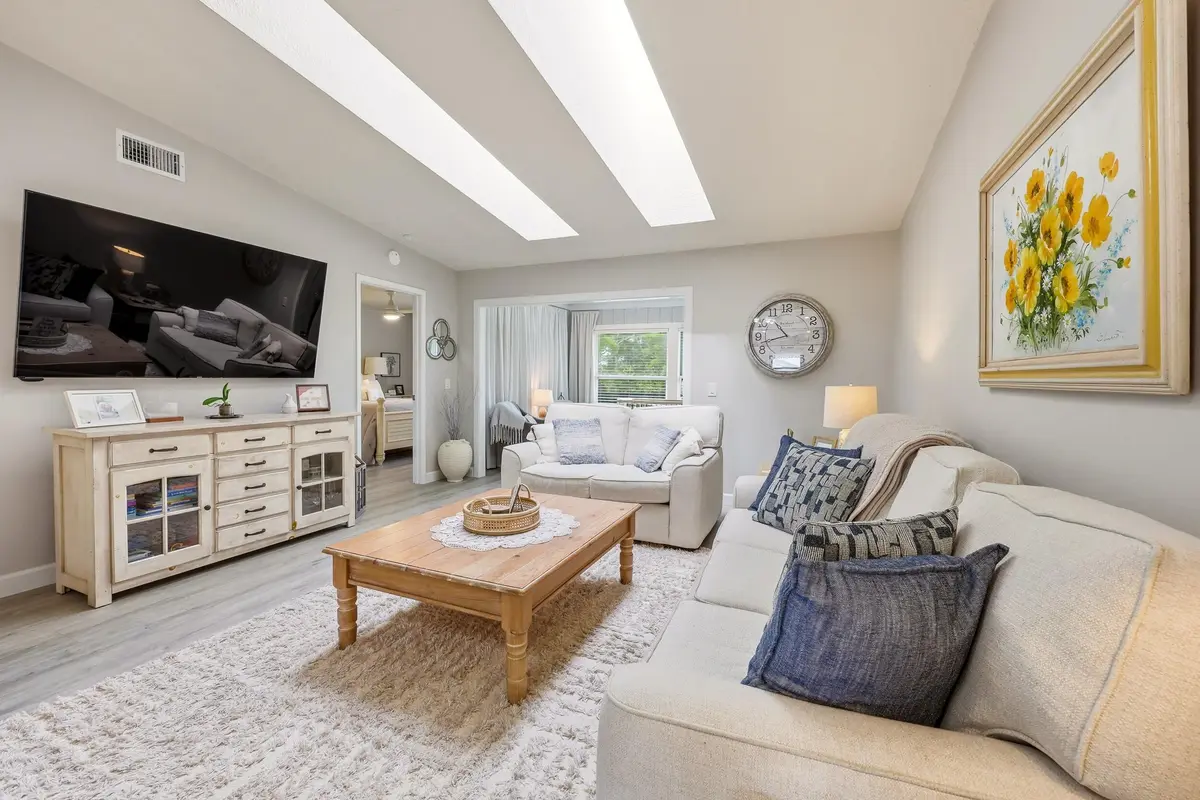 Living Room at 8227 SE Croft Circle K-7, Hobe Sound