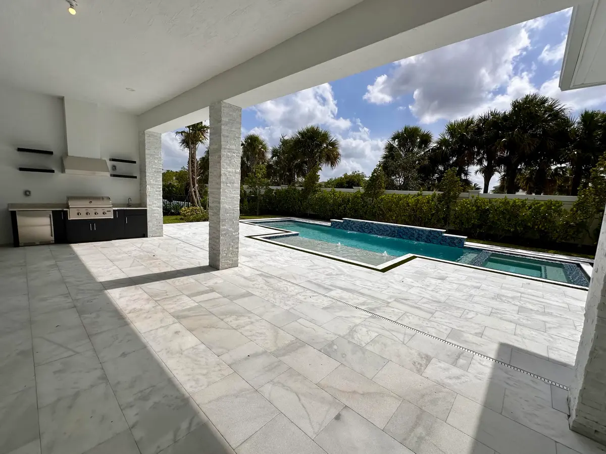 Lot 5 Summer Kitchen at Lanai and Pool at 9116 Coral Isles Circle {lot #05}, Palm Beach Gardens
