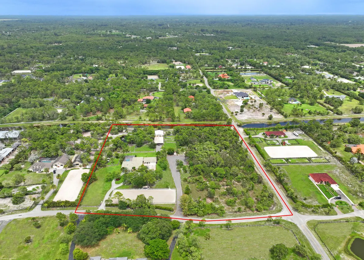 Aerial View looking East at 2560 Buck Ridge Trail, Loxahatchee