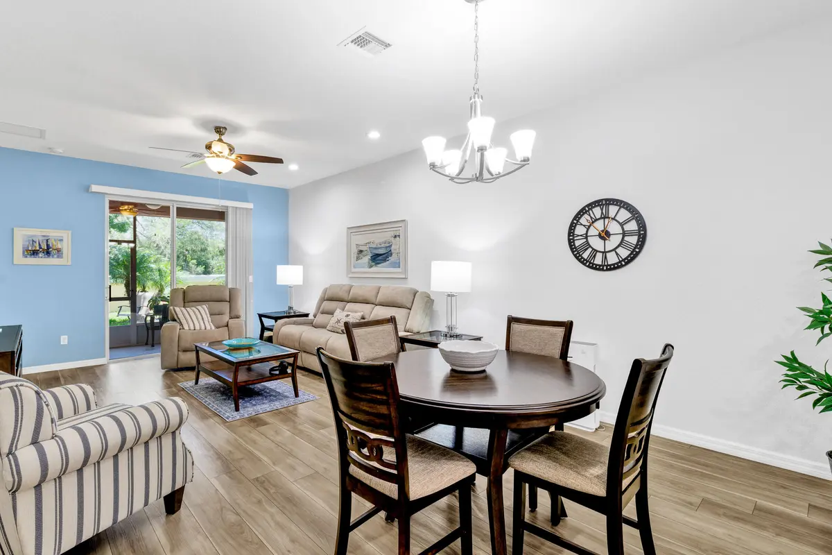 Dining Room towards Living Room at 6375 Oxford 103c, Vero Beach