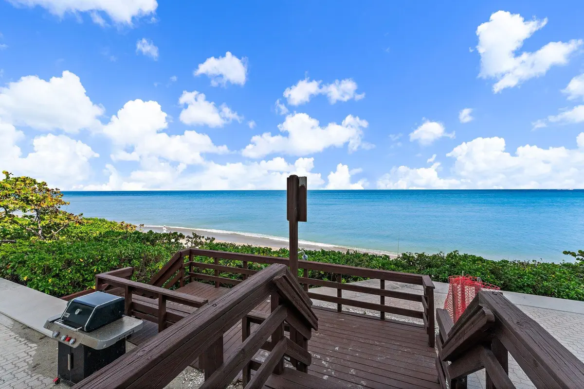 Steps to Private Beach at 900 Ocean Drive 106, Juno Beach