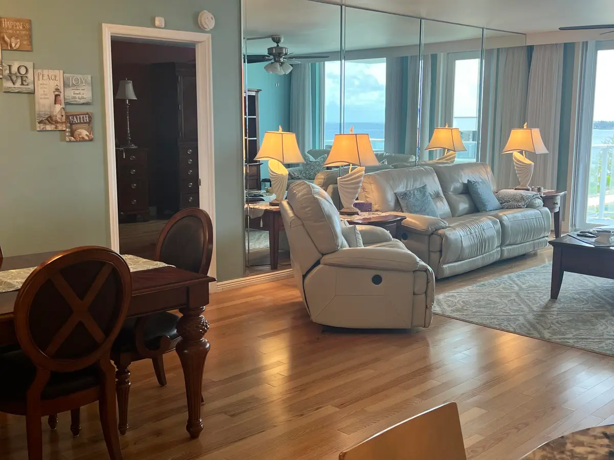 Living Room with ocean views at 3450 S Ocean Boulevard Boulevard 701, Palm Beach