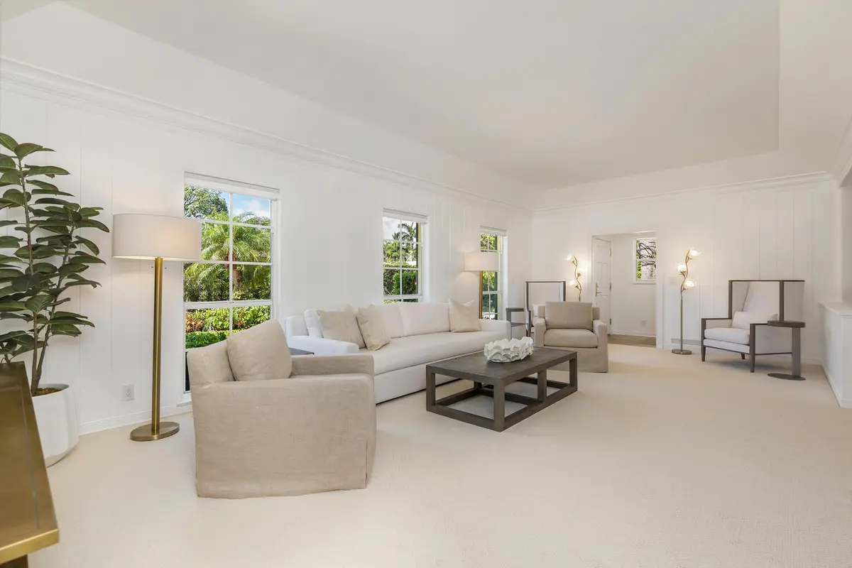 Living Room at 241 Via Linda, Palm Beach