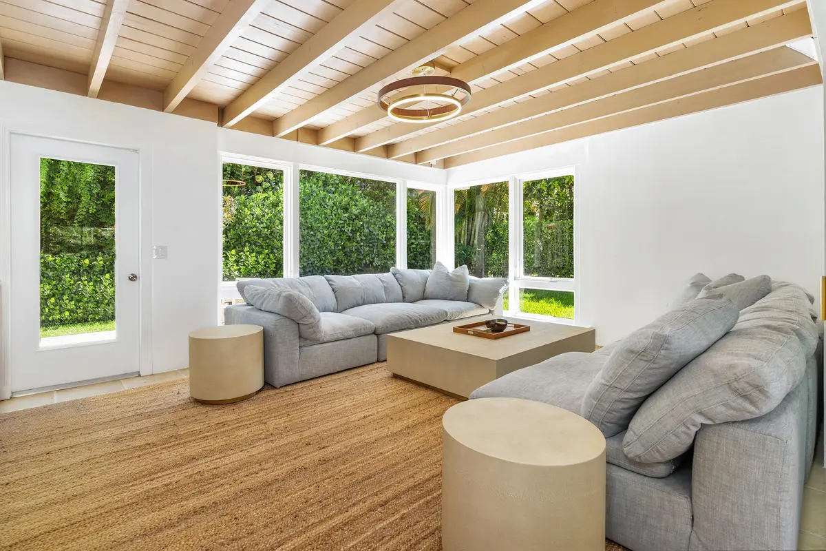 Sunroom at 241 Via Linda, Palm Beach