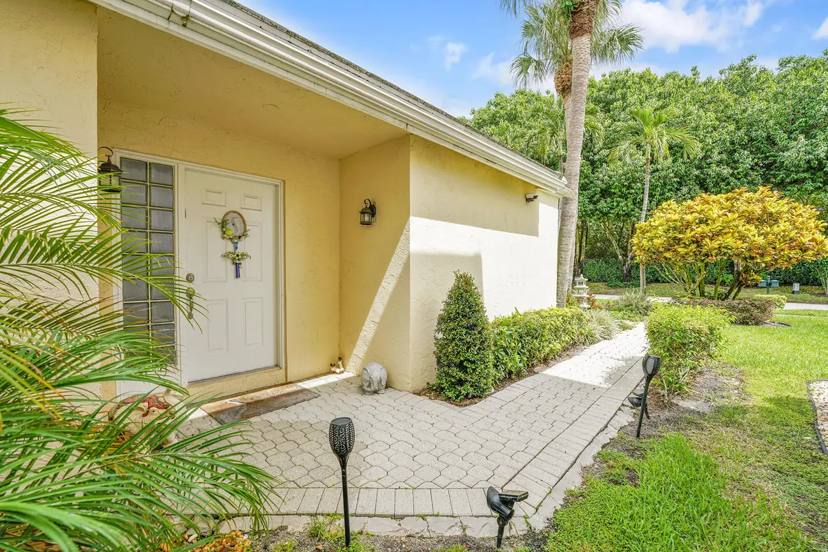 Front door of the home at 7917 Travlers Tree Drive, Boca Raton