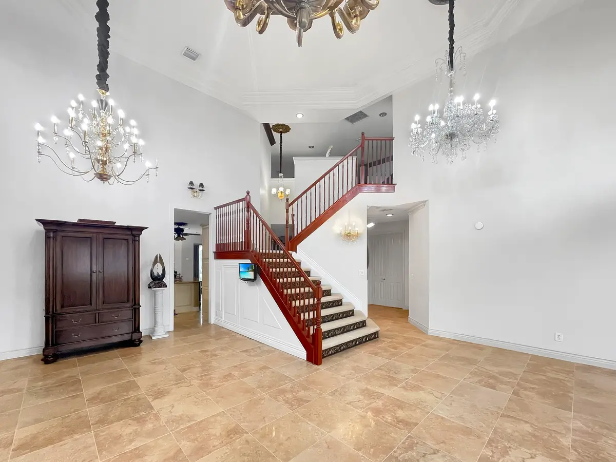 Living Room to Stairs at 299 SW Lost River Road, Stuart
