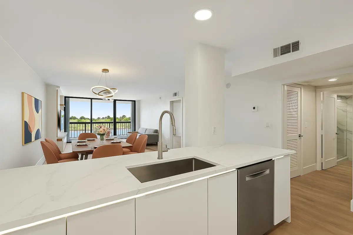 Main Veiw from Kitchen at 356 GOLFVIEW Road 405, North Palm Beach