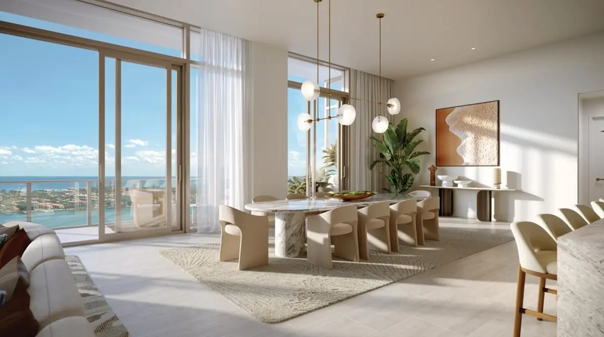 Dining Room at 1745 N Flagler Drive 2702, West Palm Beach
