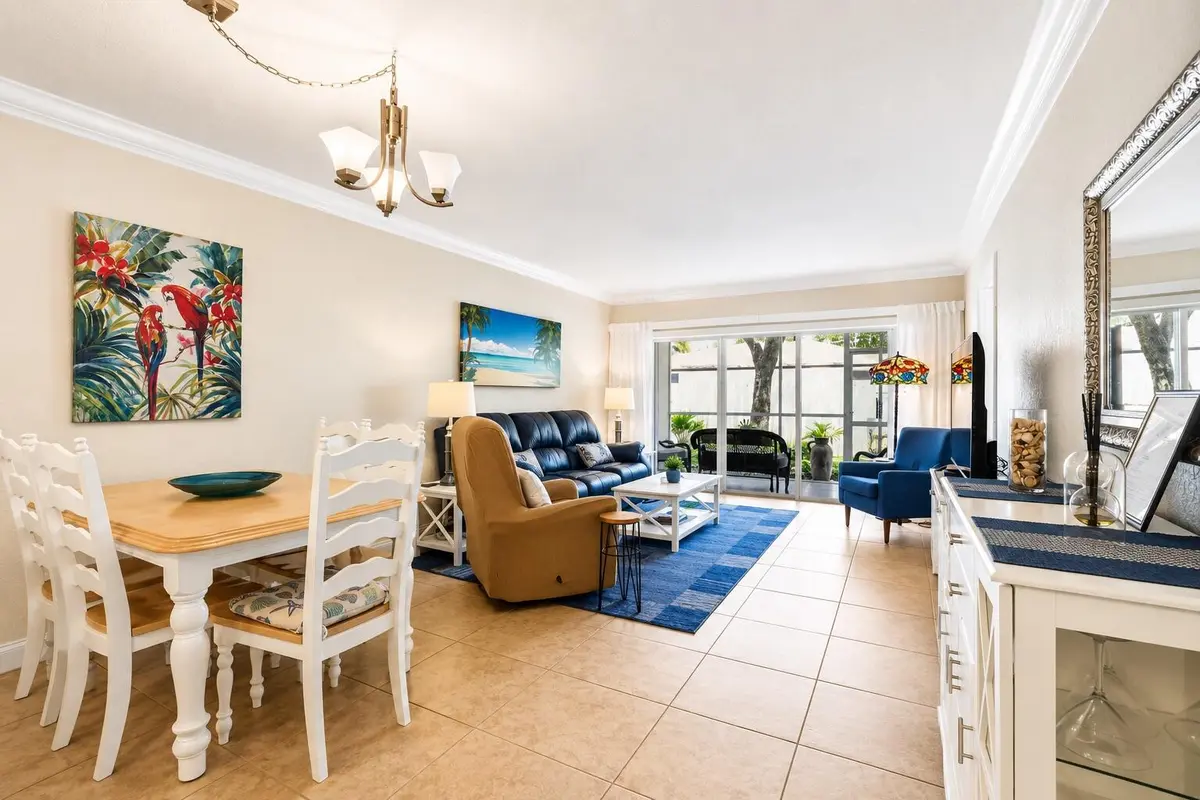 dining/living- digital enhance at 1501 S Ocean Boulevard 123, Lauderdale-By-The-Sea