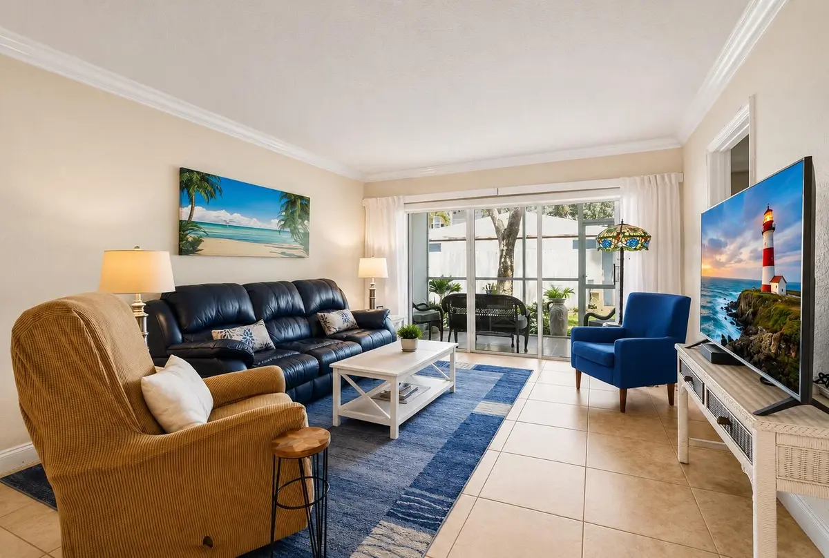 living-patio- digital enhance at 1501 S Ocean Boulevard 123, Lauderdale-By-The-Sea