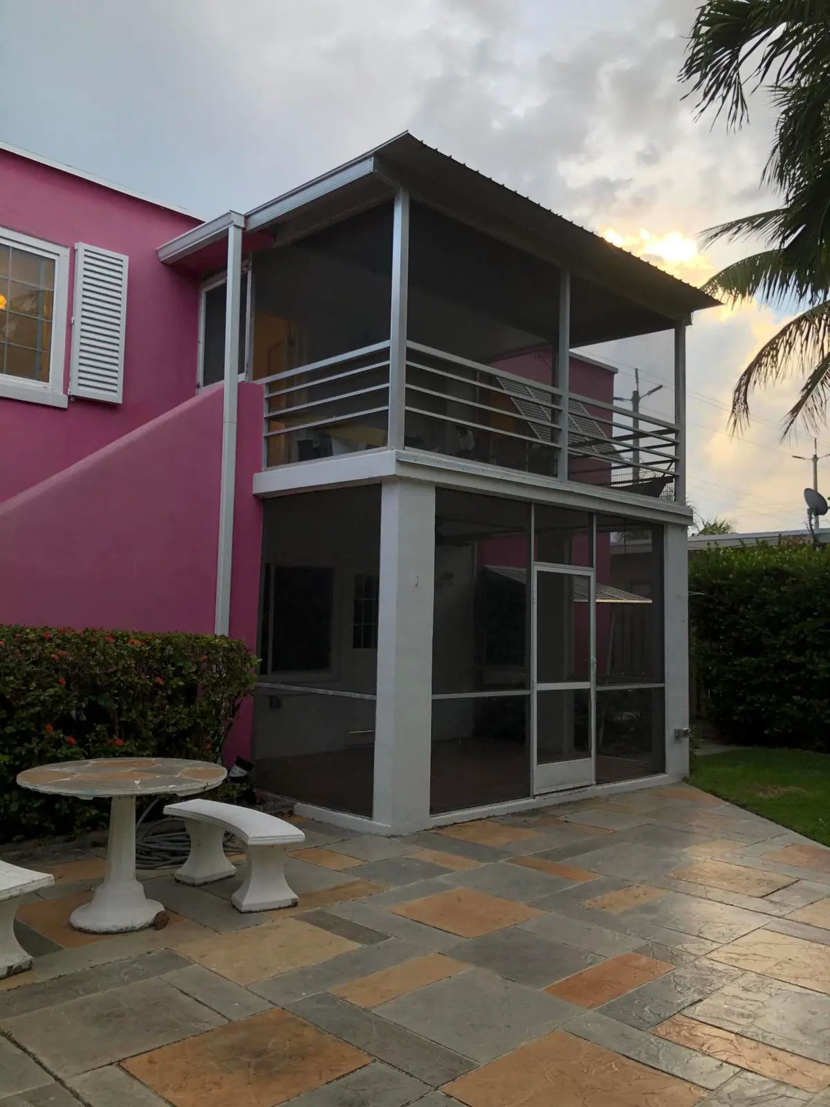 Gorgeous breezy screened porch at 12 S Ocean Breeze #2, Lake Worth Beach