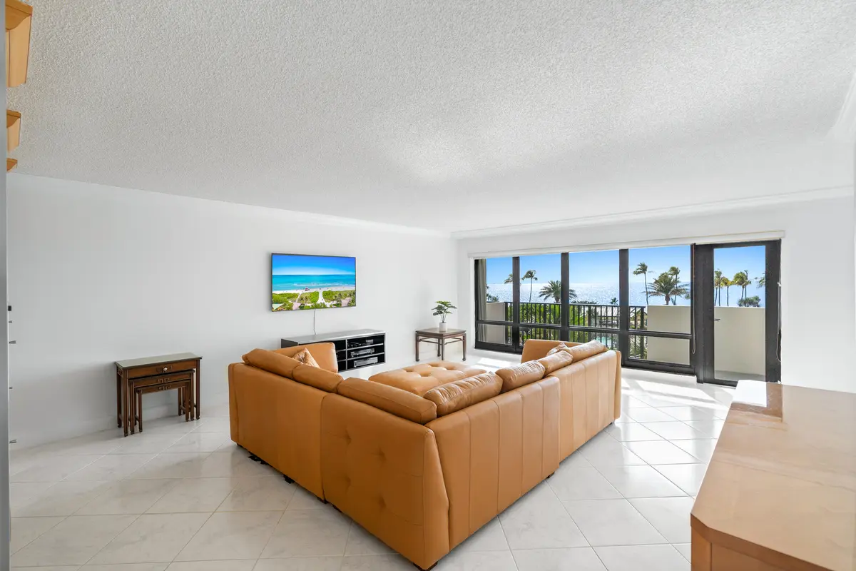 Large Living Room at 5100 N Ocean Boulevard 517, Lauderdale-By-The-Sea