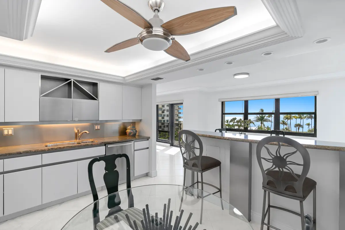 Kitchen Breakfast Area at 5100 N Ocean Boulevard 517, Lauderdale-By-The-Sea