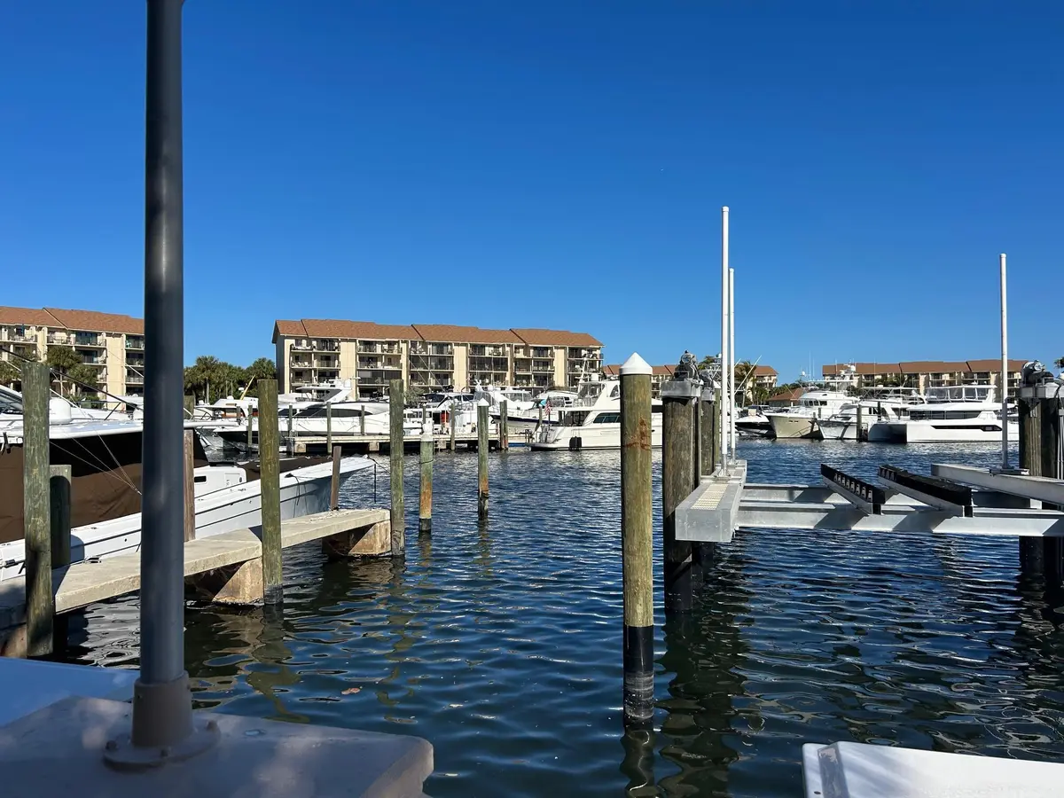 View from patio at 2601 Marina Isle Way 105, Jupiter