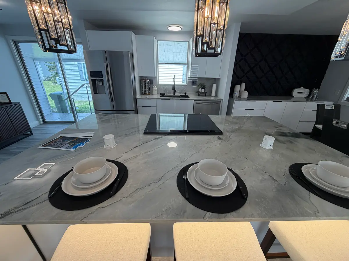 kitchen island at 6600 NW 29th Court, Margate