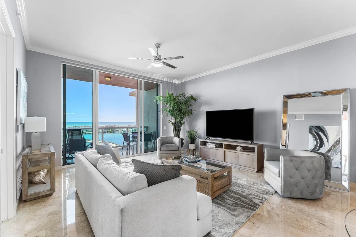 Living Area at 2640 Lake Shore Drive 2215, Riviera Beach