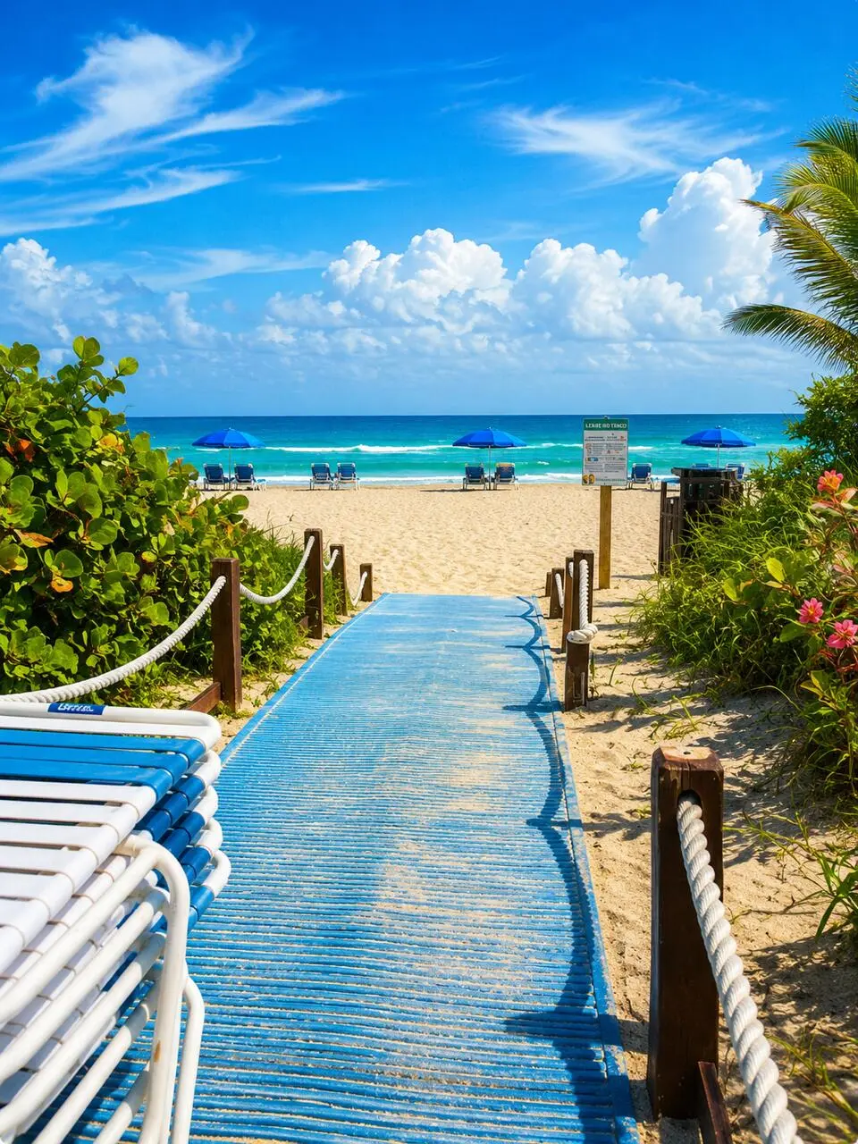 PRIVATE ENTRANCE TO BEACH at 2080 S Ocean Drive 505, Hallandale Beach
