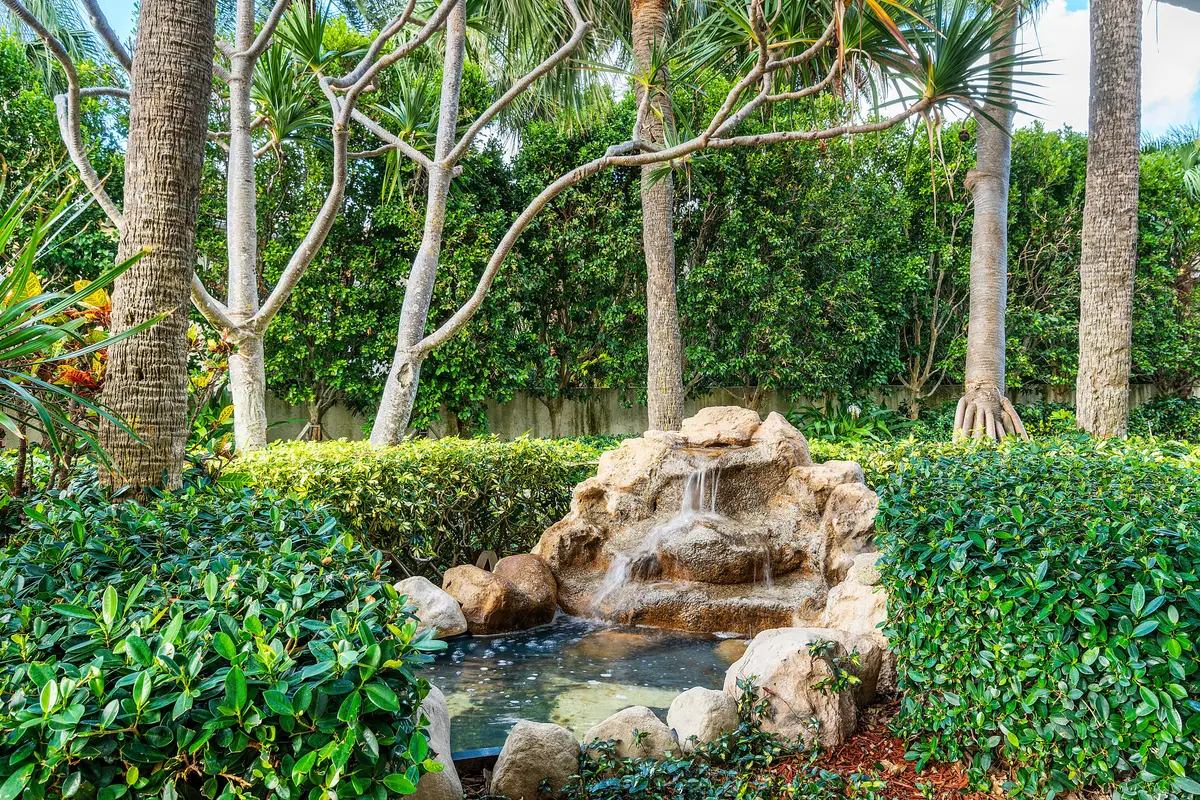 beautiful entry to Carron House at 4600 S Ocean Boulevard 602, Highland Beach