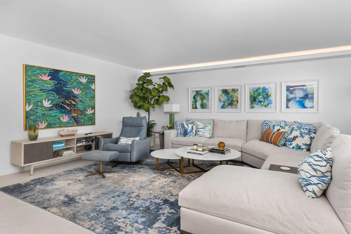 Living Area at 1500 S Ocean Boulevard 1505, Boca Raton