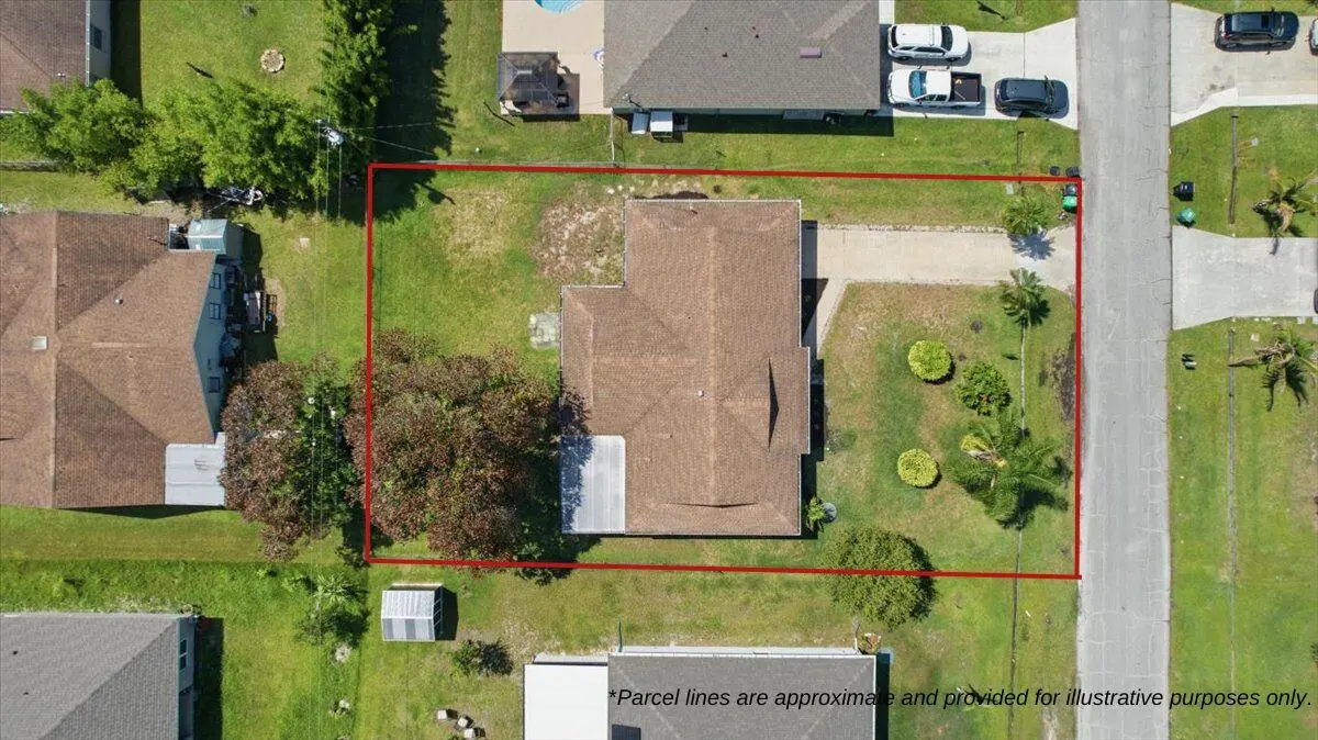 Parcel lines are approximate and provide at 1962 SW Libra Lane, Port St. Lucie