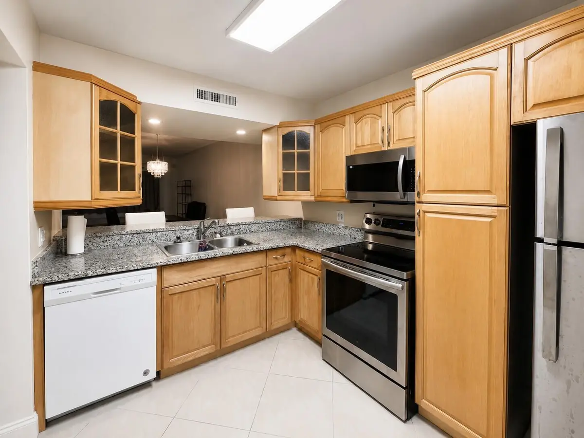 Kitchen at 3516 Whitehall Drive 105, West Palm Beach