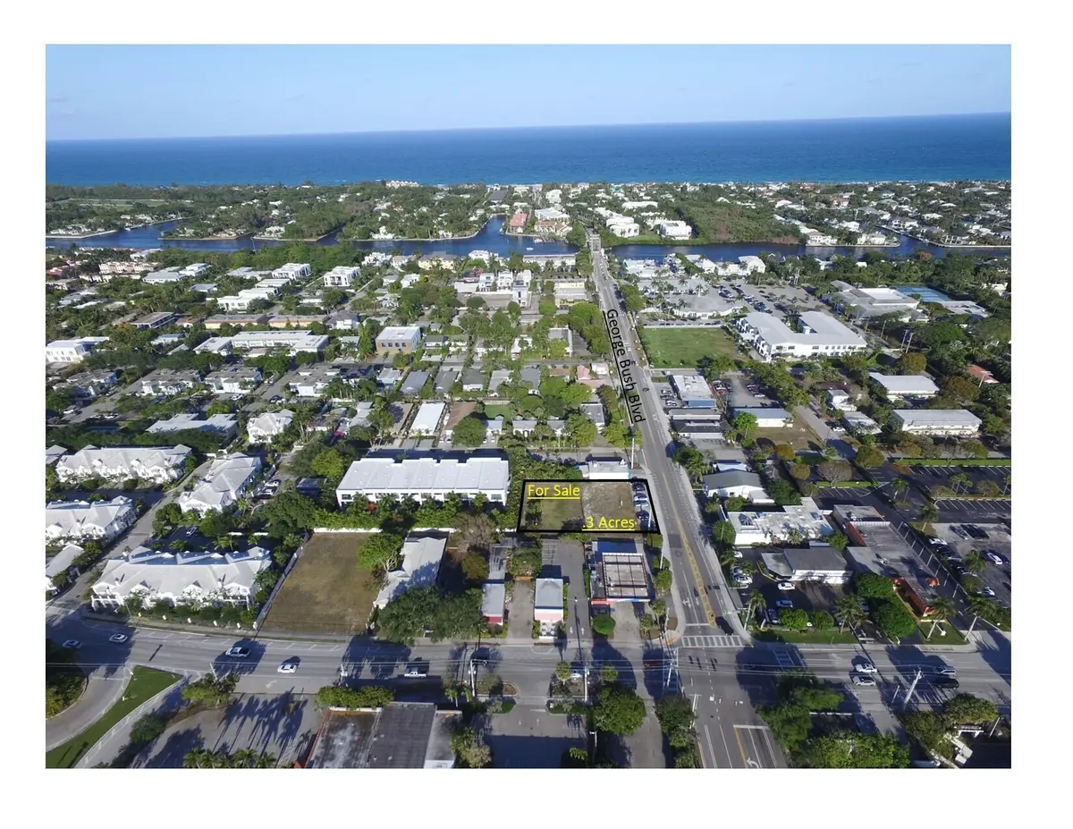 655 george bush aerial outlined mls at 655 S George Bush Boulevard, Delray Beach