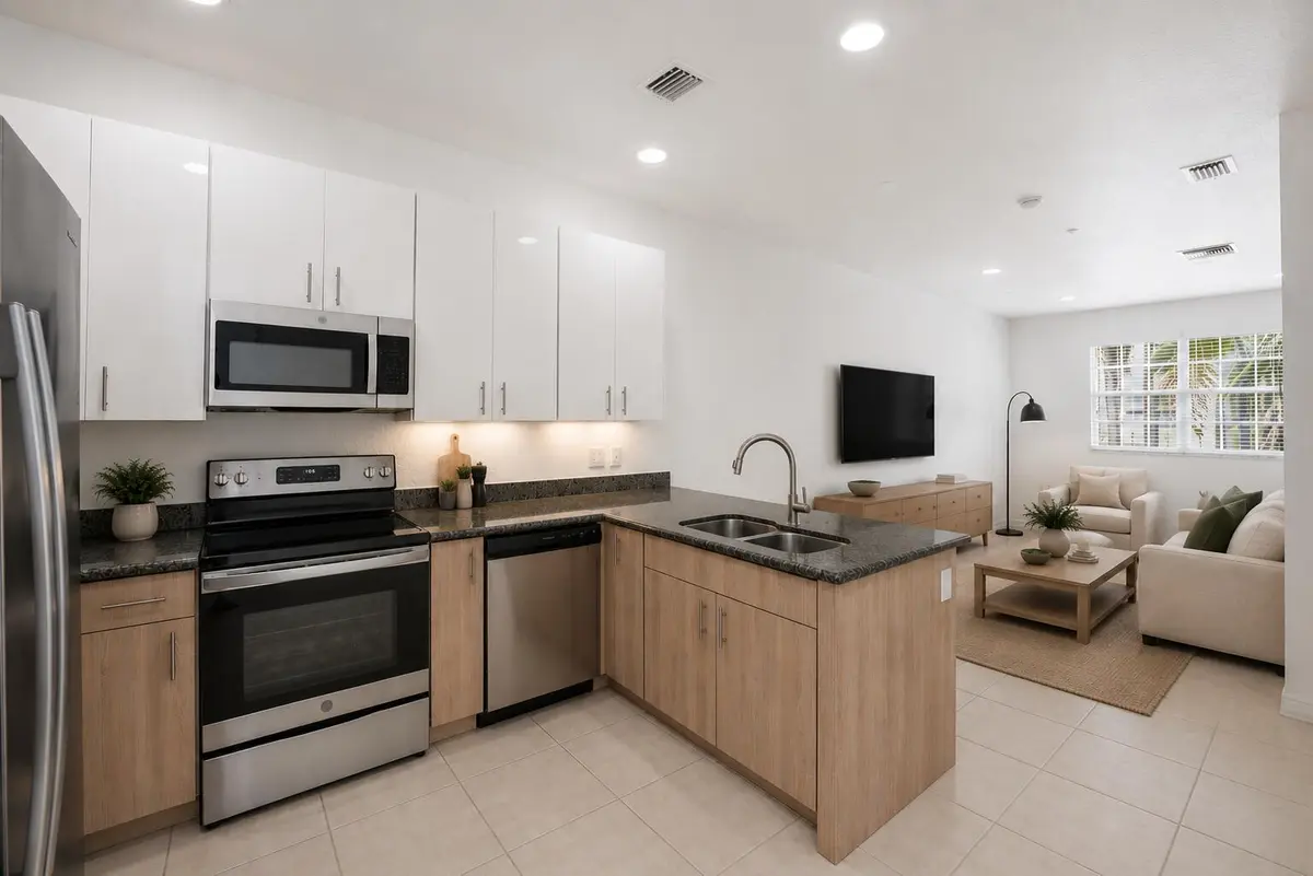 staged kitchen.living at 107 Ocean Cay Way, Hypoluxo