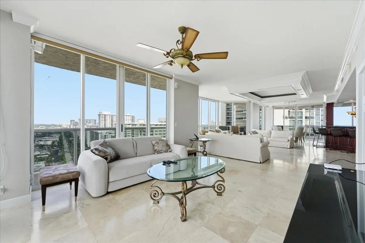 Sleeper in TV room ... at 3100 N Ocean Boulevard 2201, Fort Lauderdale