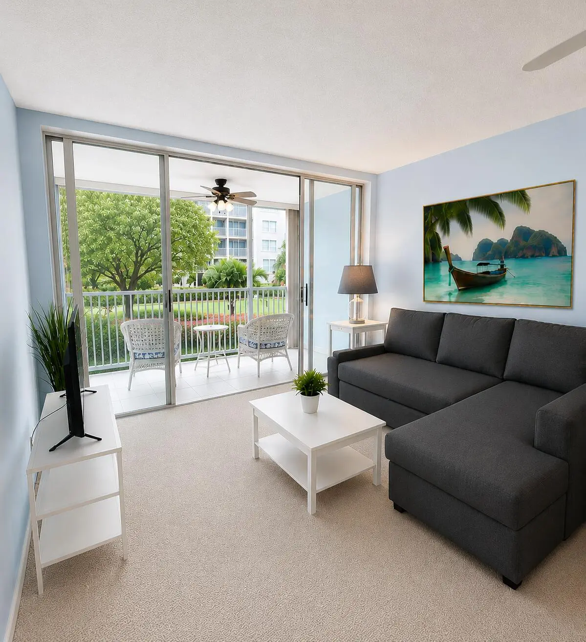Living Room + Lanai at 2018 S Federal Highway 205, Boynton Beach