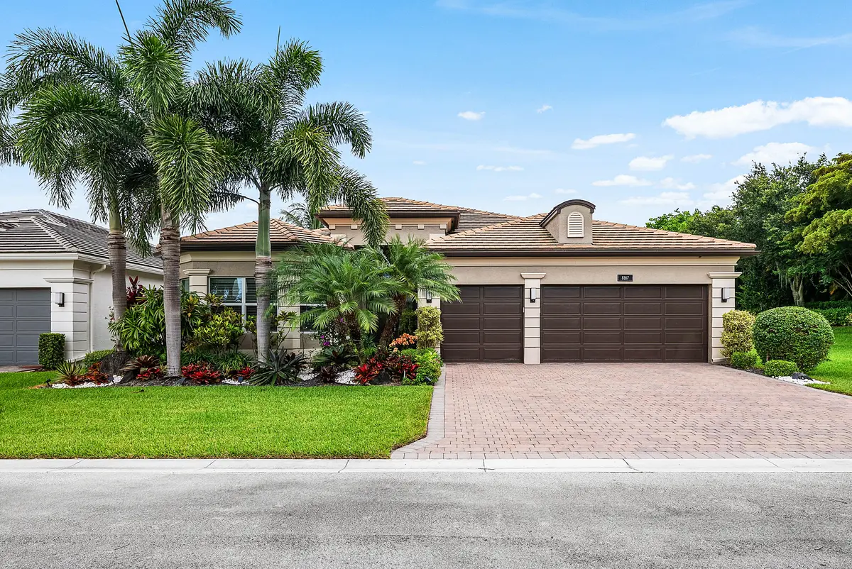 Lushly Landscaped Exterior at 8167 Majestic Mountain Drive, Boynton Beach