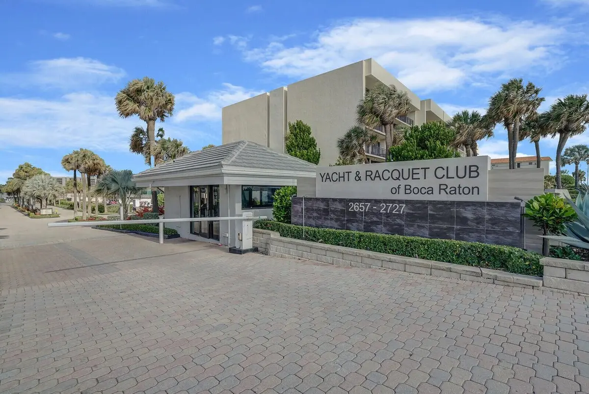 Community Entrance at 2687 N Ocean Boulevard G-305, Boca Raton