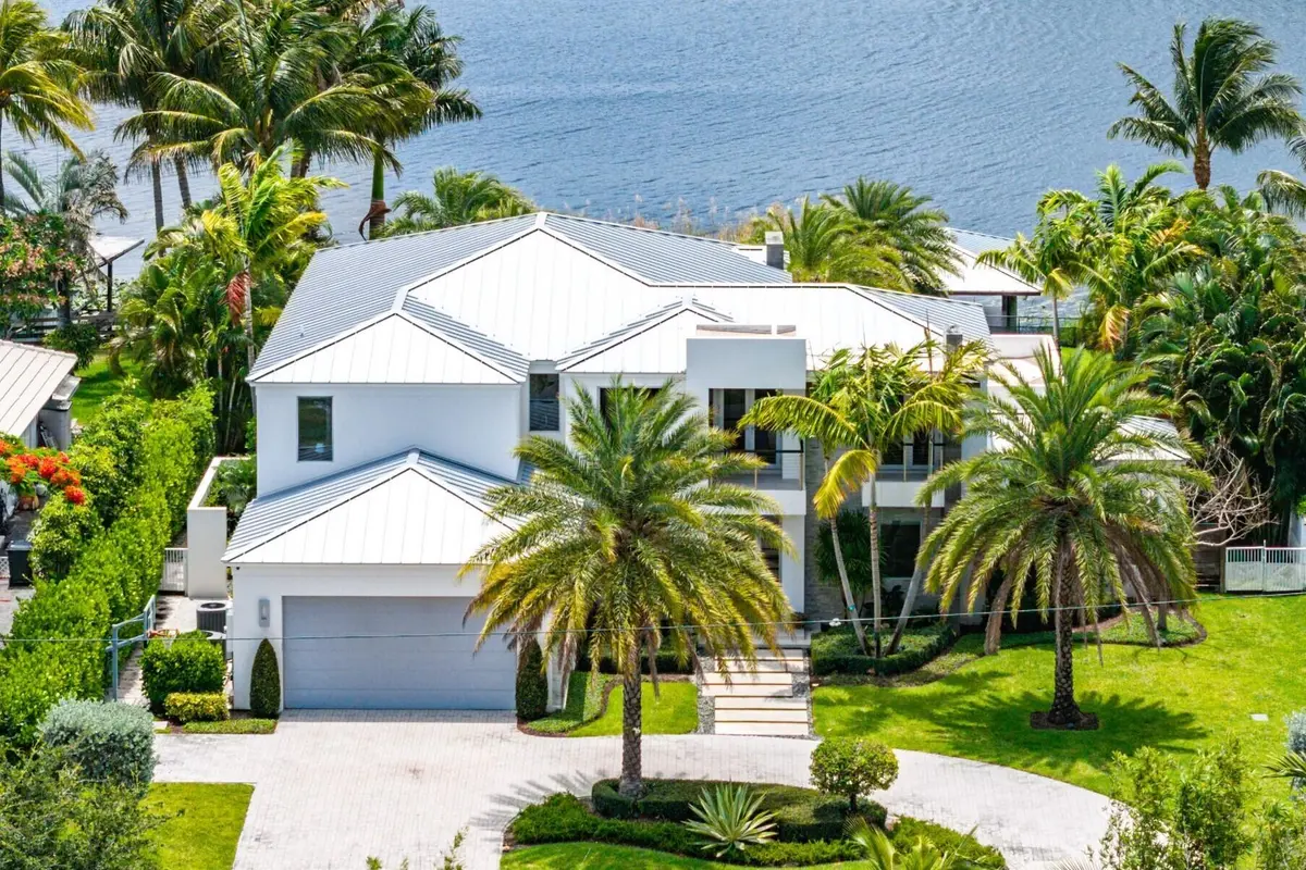 1508 Lake Front Aerial Zoom MLS at 1508 Lake Drive, Delray Beach