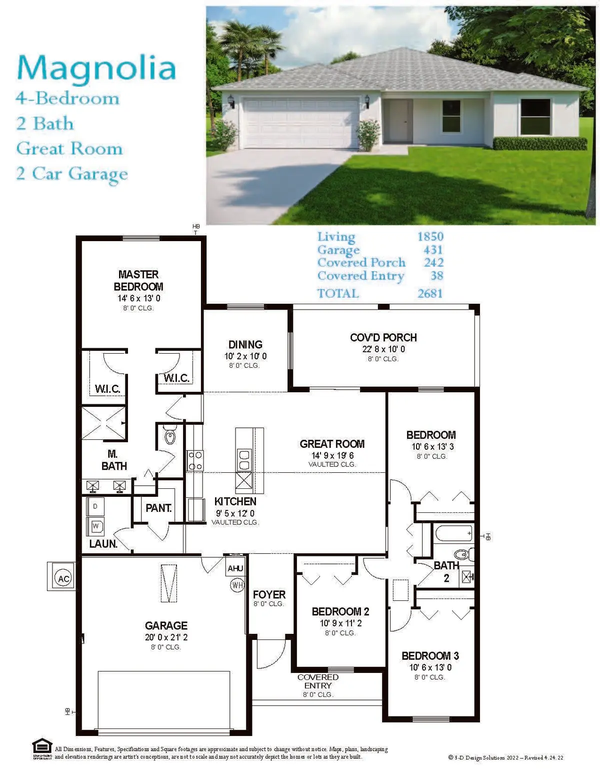 Magnolia handout at 8536 96th Court, Vero Beach