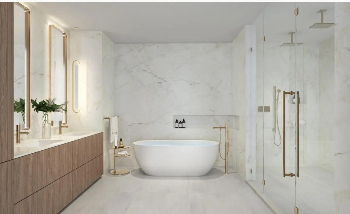 Andare Primary Bath at 521 E Las Olas Boulevard 2002, Fort Lauderdale