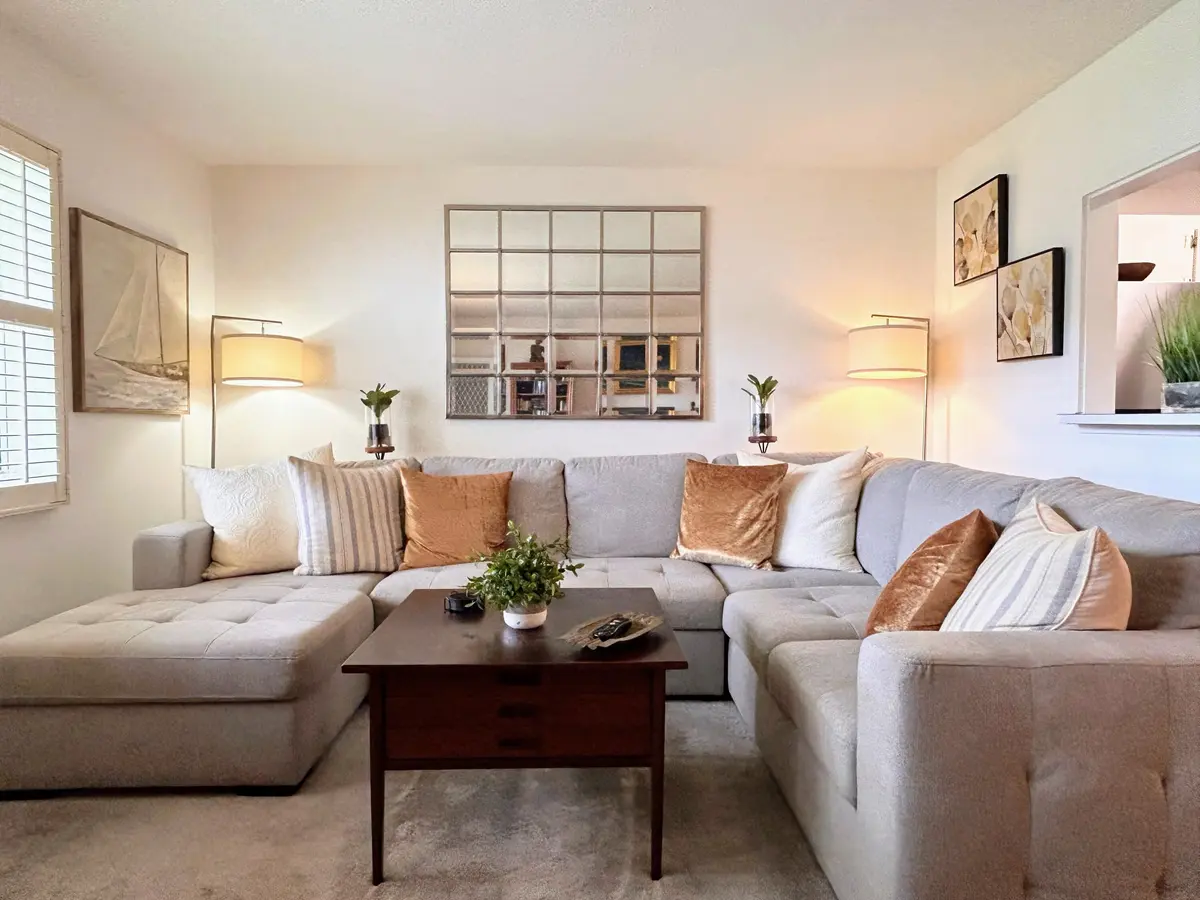 LIVING ROOM at 320 Horizons W 103, Boynton Beach