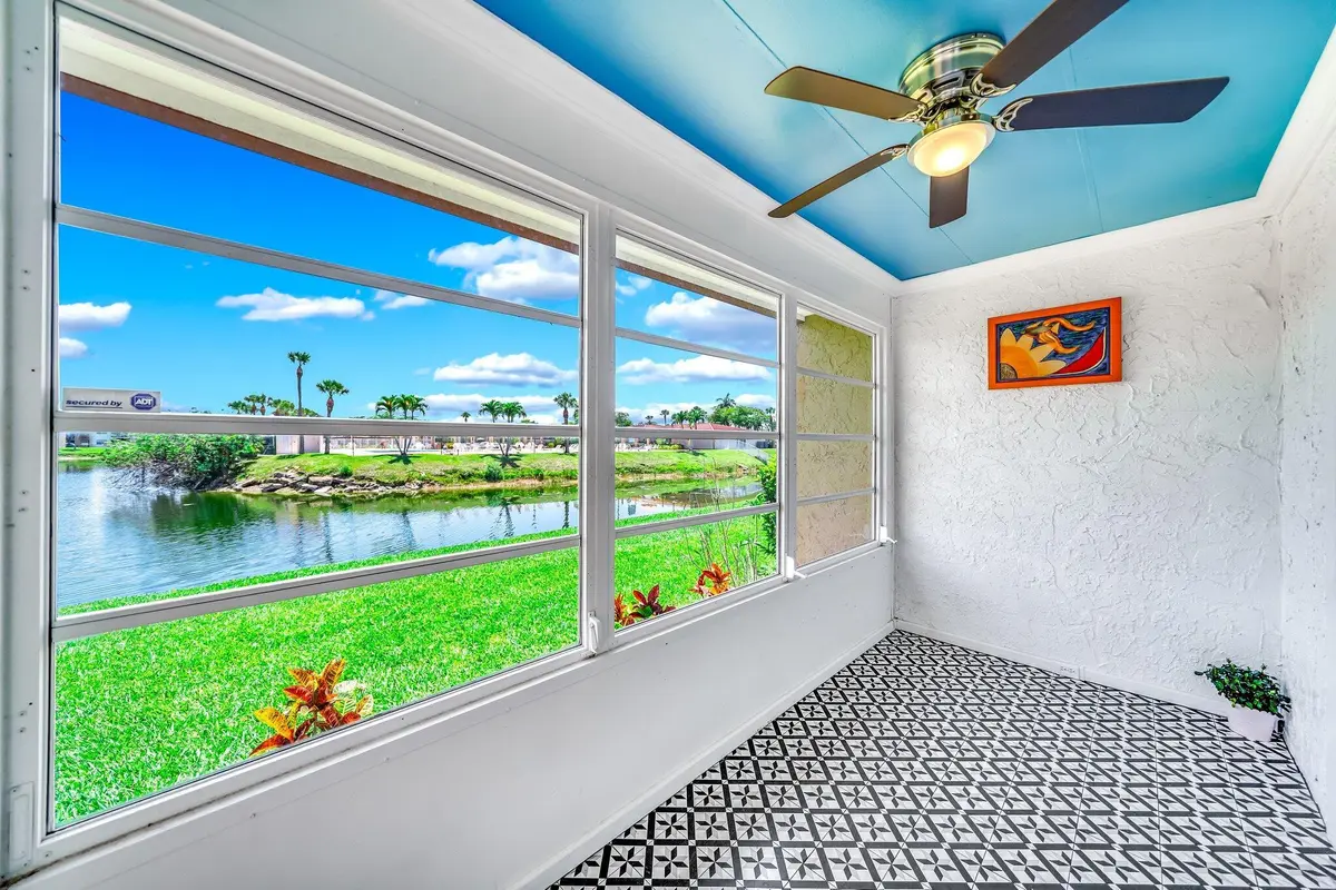 Tiled Enclosed Porch Lakeview at 154 Lake Dora Drive, West Palm Beach