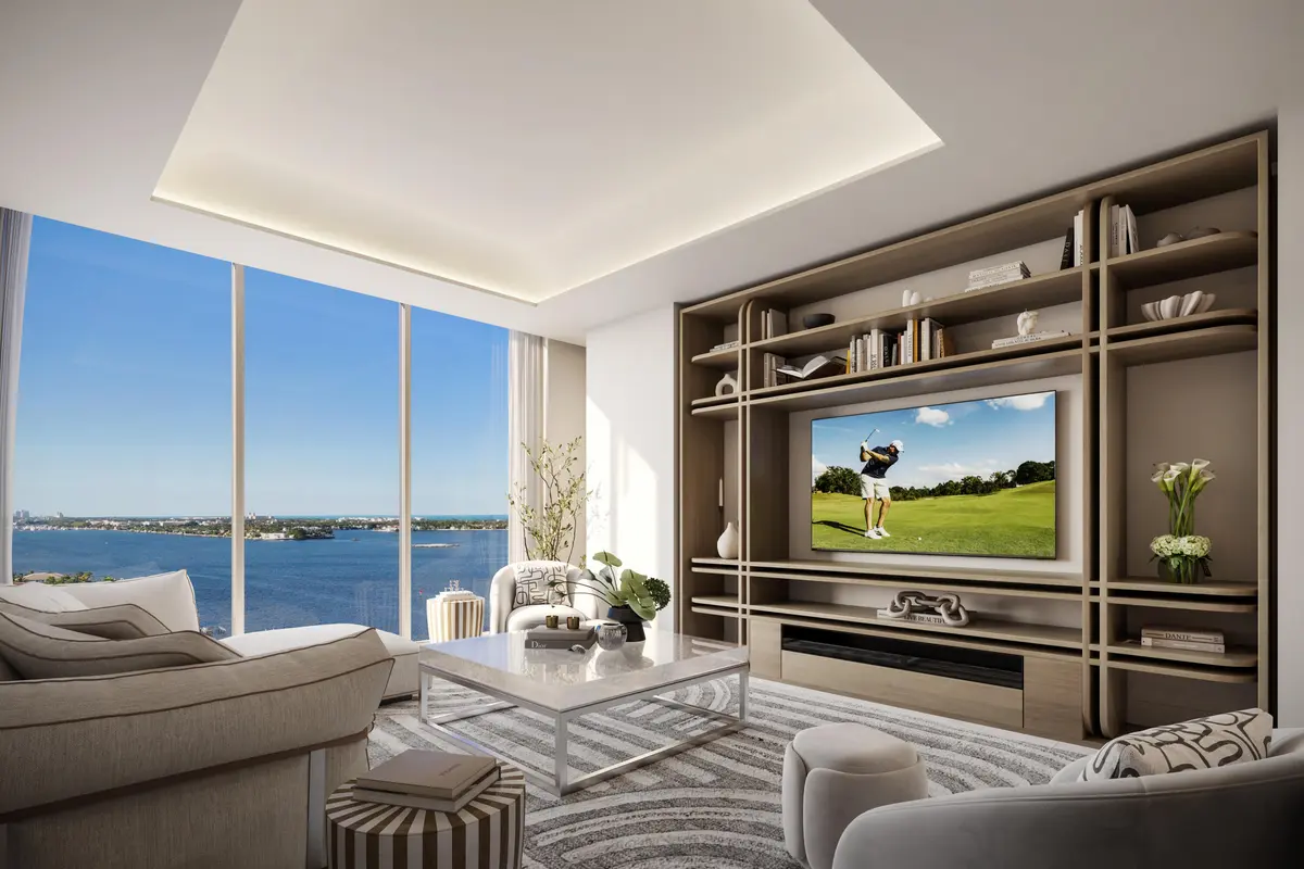 Residence A - Den at 3773 S Flagler Drive 701, West Palm Beach