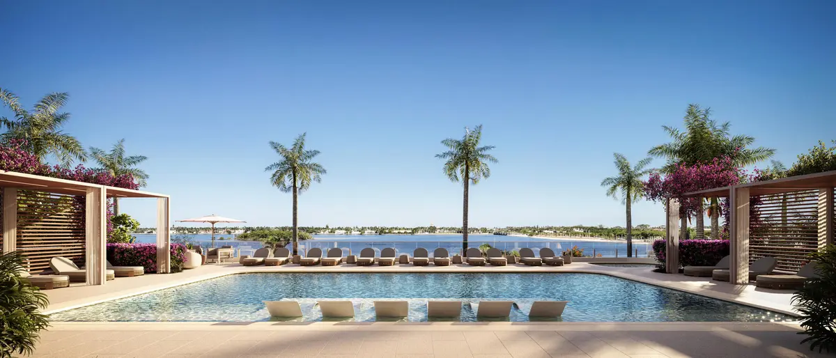 East Pool Deck at 3773 S Flagler Drive 503, West Palm Beach