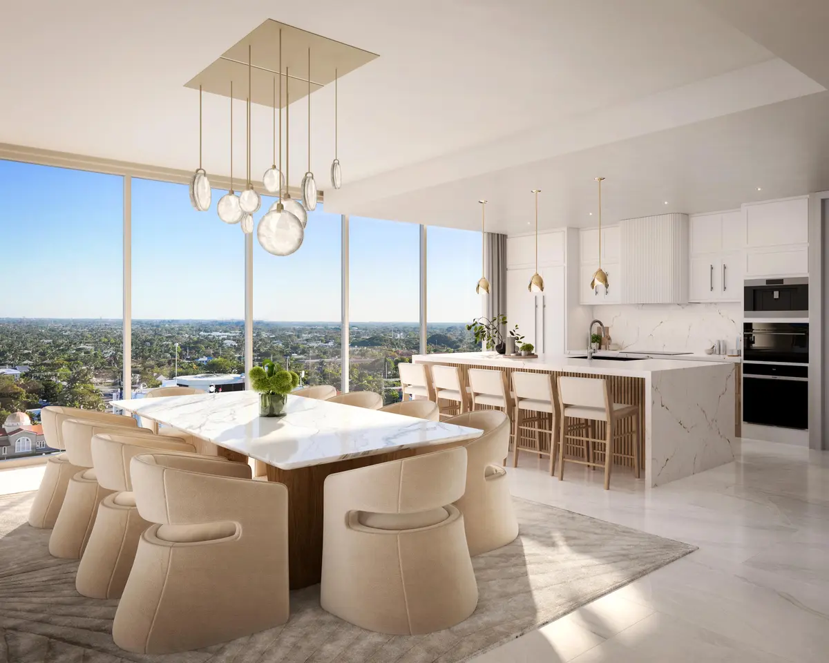 Kitchen Dining at 3773 S Flagler Drive 503, West Palm Beach