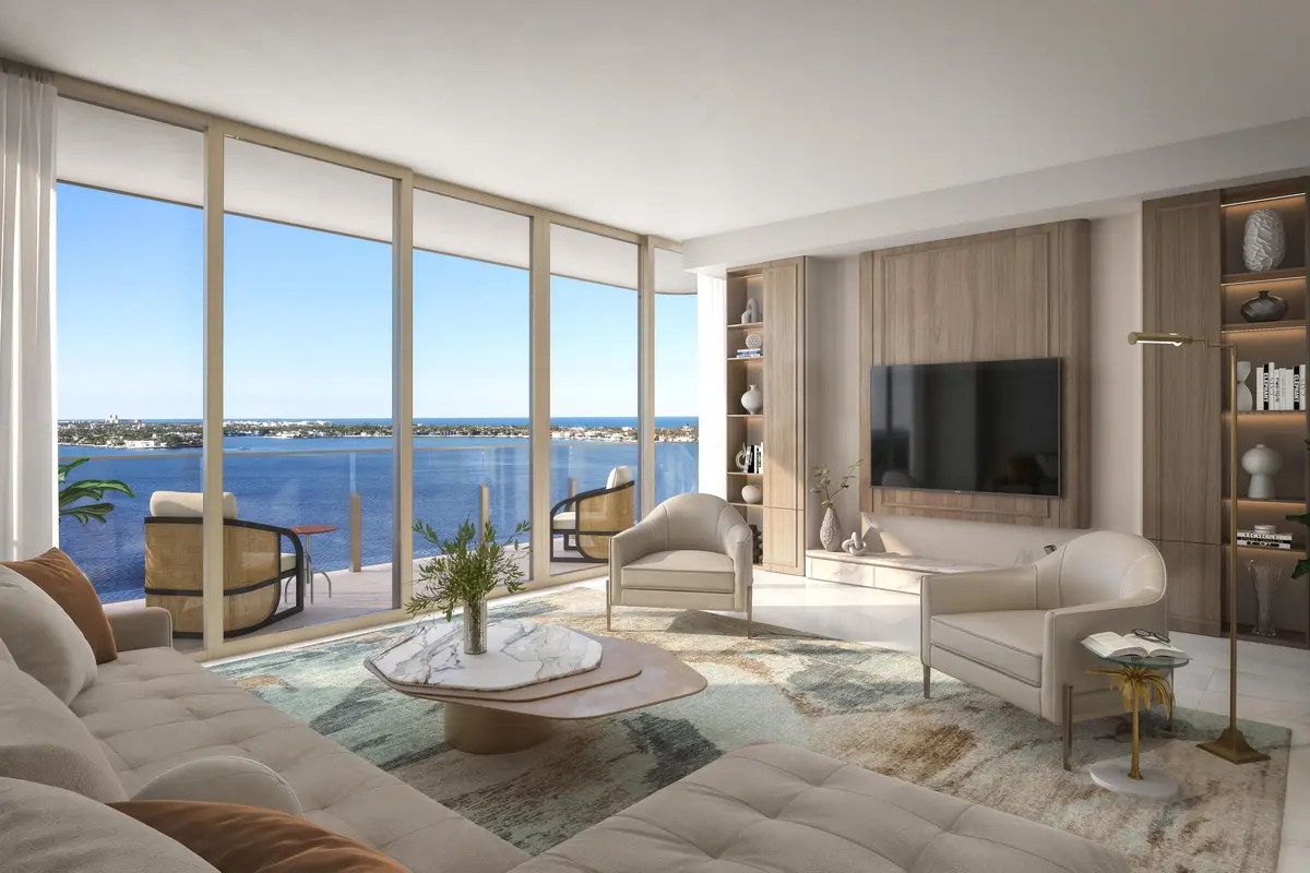 Estate A LPH A Family Room at 3773 S Flagler Drive 1501, West Palm Beach