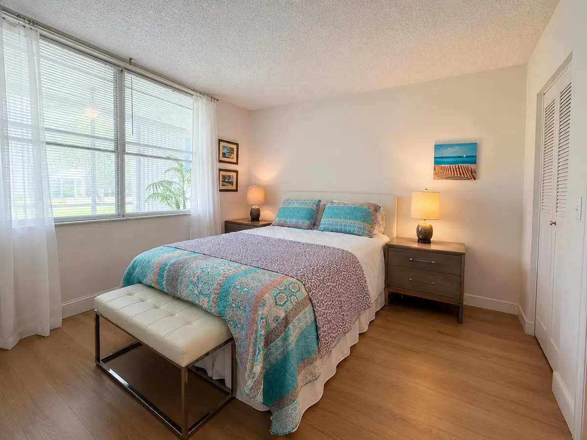 7_Bedroom_windows_overlook_lanai_and_gar at 2016 S Federal Highway 105, Boynton Beach